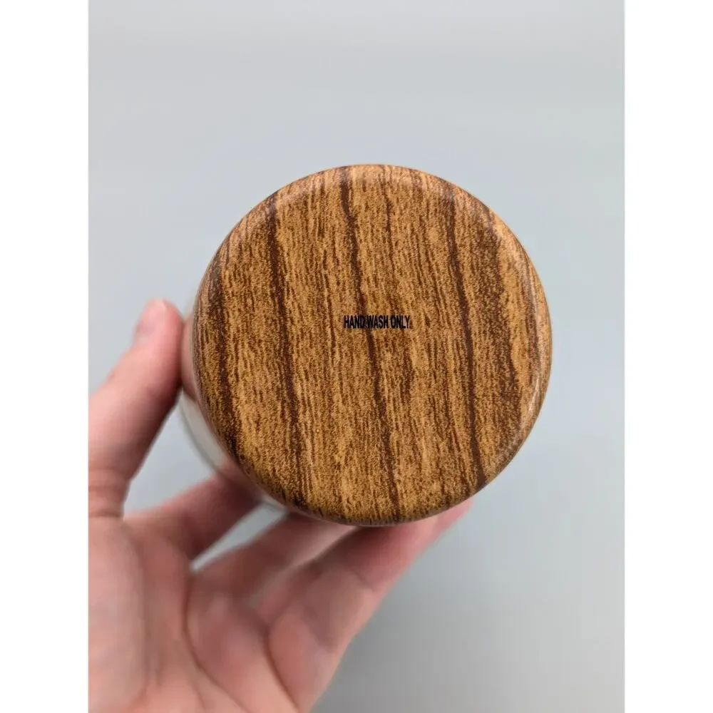 Makers Mark Bourbon Faux Wood Grain Stainless Steel Cocktail Shaker